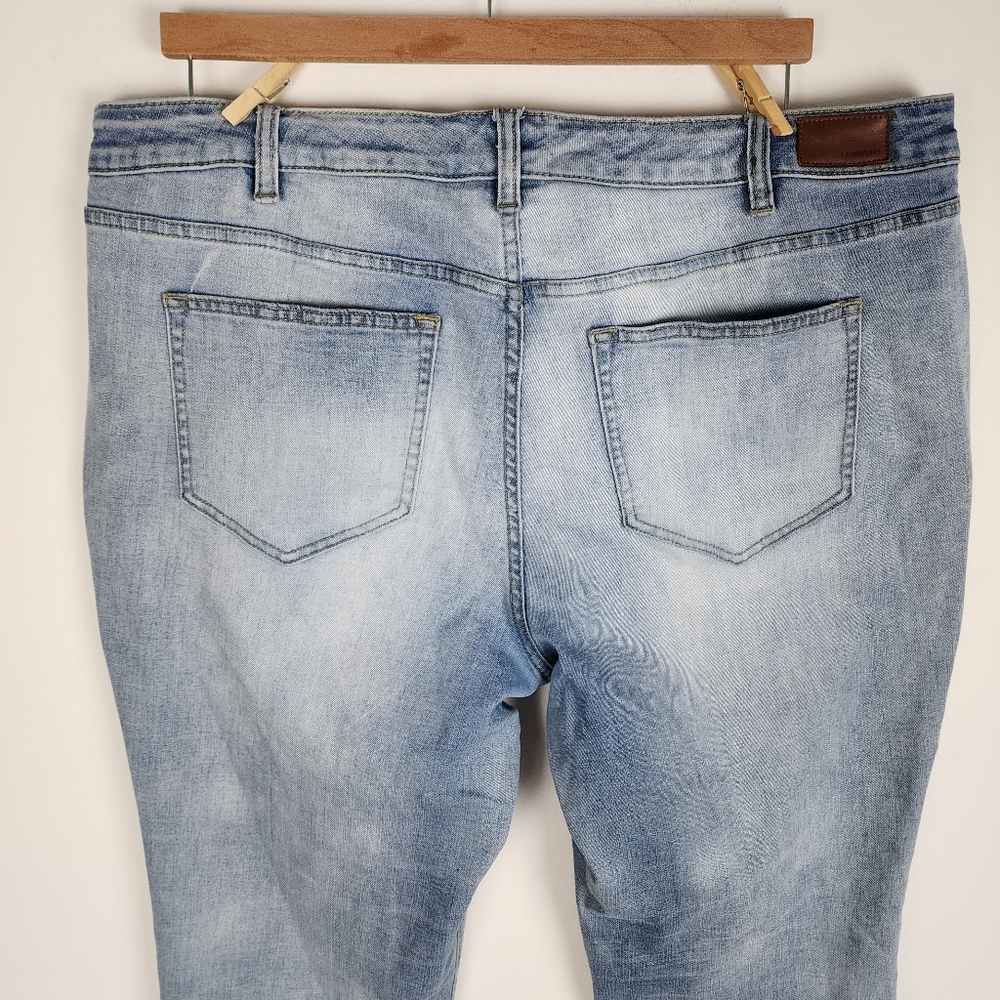 Lands' End Mid Rise Slim Jean Light Blue Ankle Jeans Size 22W - Picture 13 of 16